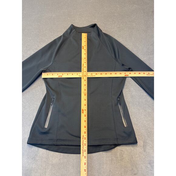 TRAJ3CTORY Athletic Zip-Up, Thumb Holes (Women’s, Grey, Small) - Picture 6 of 10